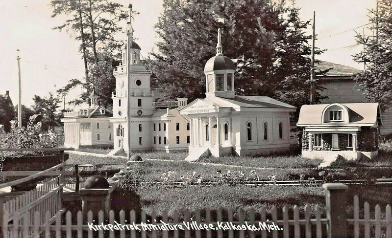 Kirkpatricks Miniature Village - Vintage Postcard